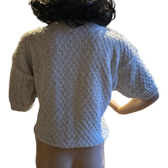 American Vintage Centennial Knits Ltd textured sweater large collar size medium - Picture 11 of 16